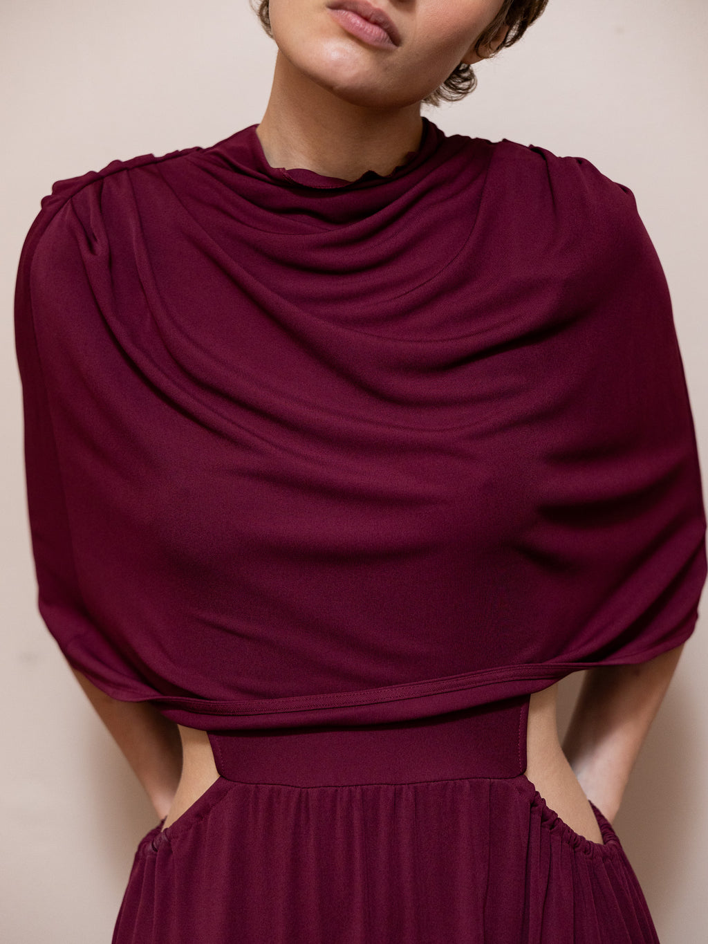 Frankie Dress in Oxblood