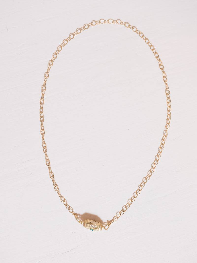 73 cm Yellow Gold Rosa Micro Chain