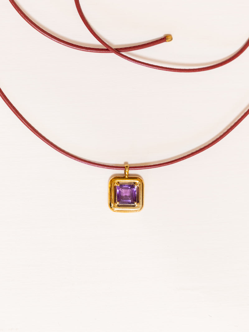 Candy Necklace with Amethyst