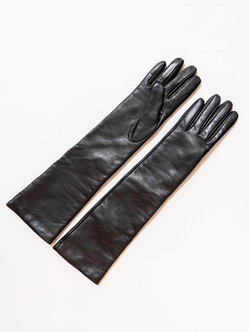 Long Leather Gloves