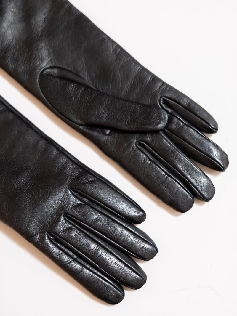 Long Leather Gloves