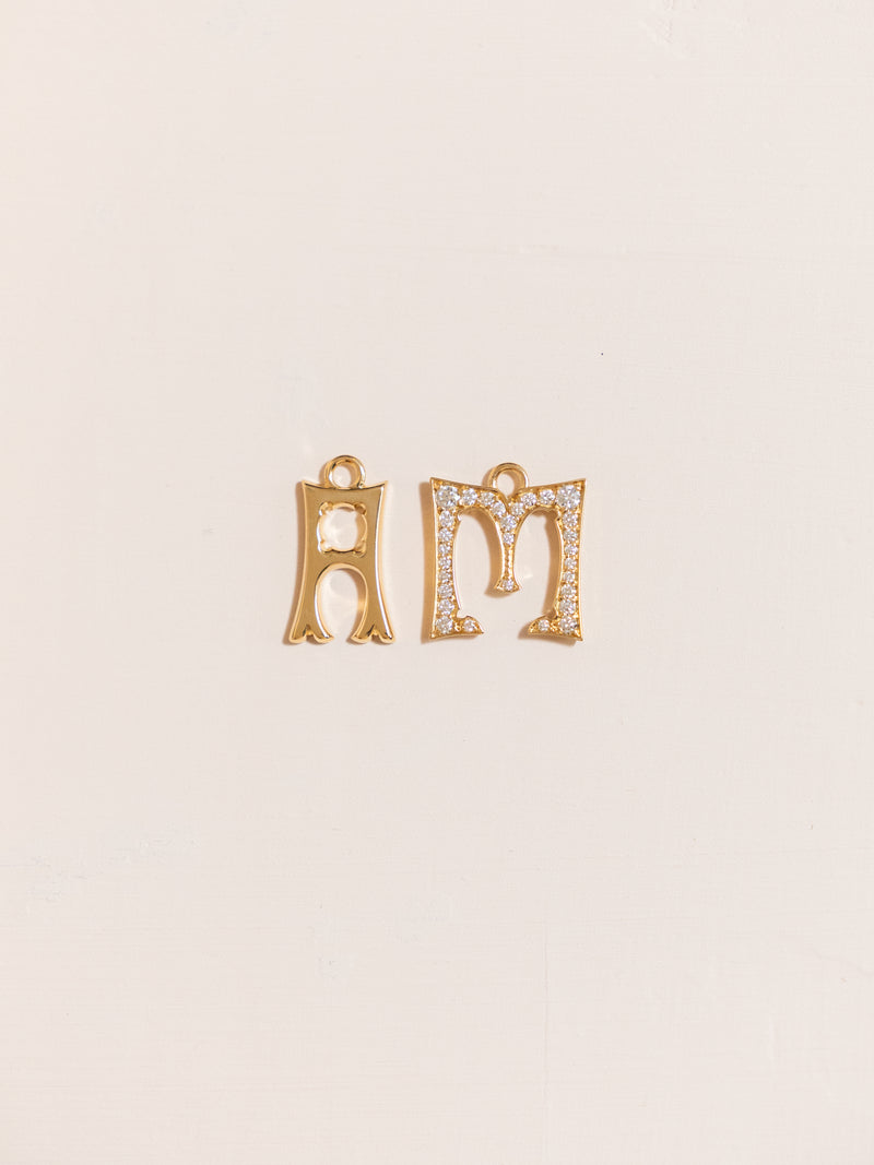 Small Letter "A" Pendant