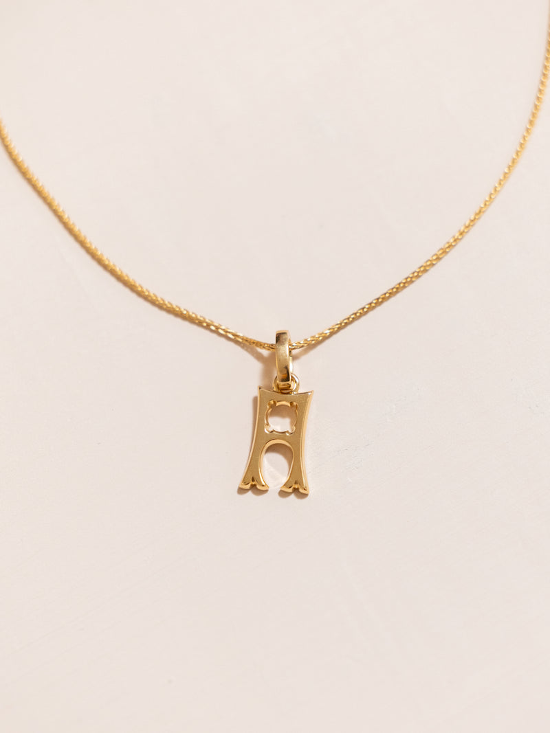 Small Letter "A" Pendant