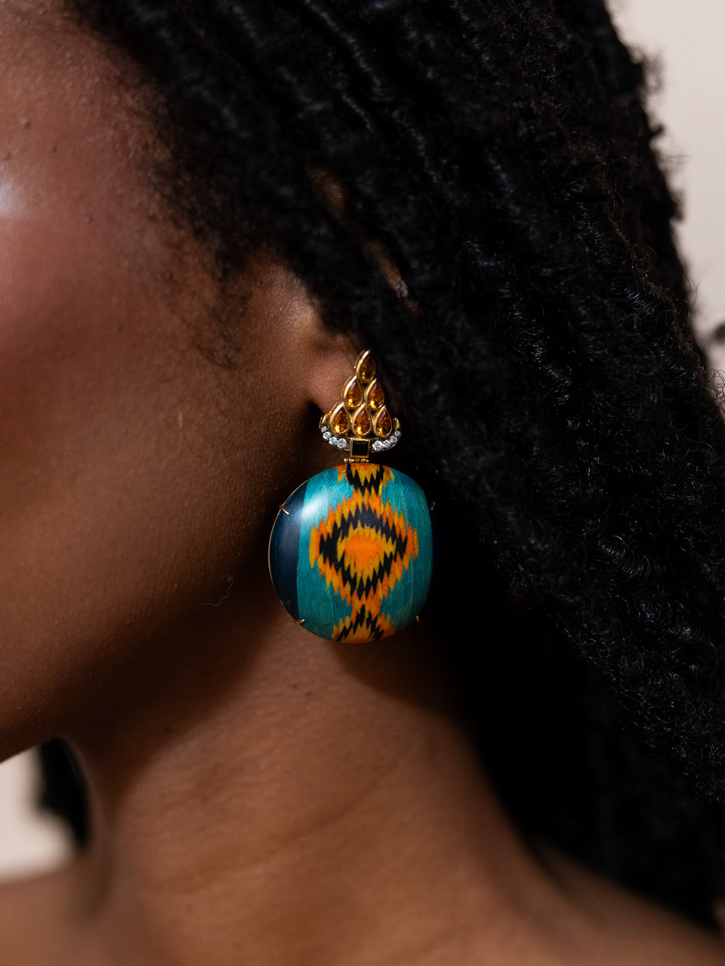 Silk Road Marquetry Earrings