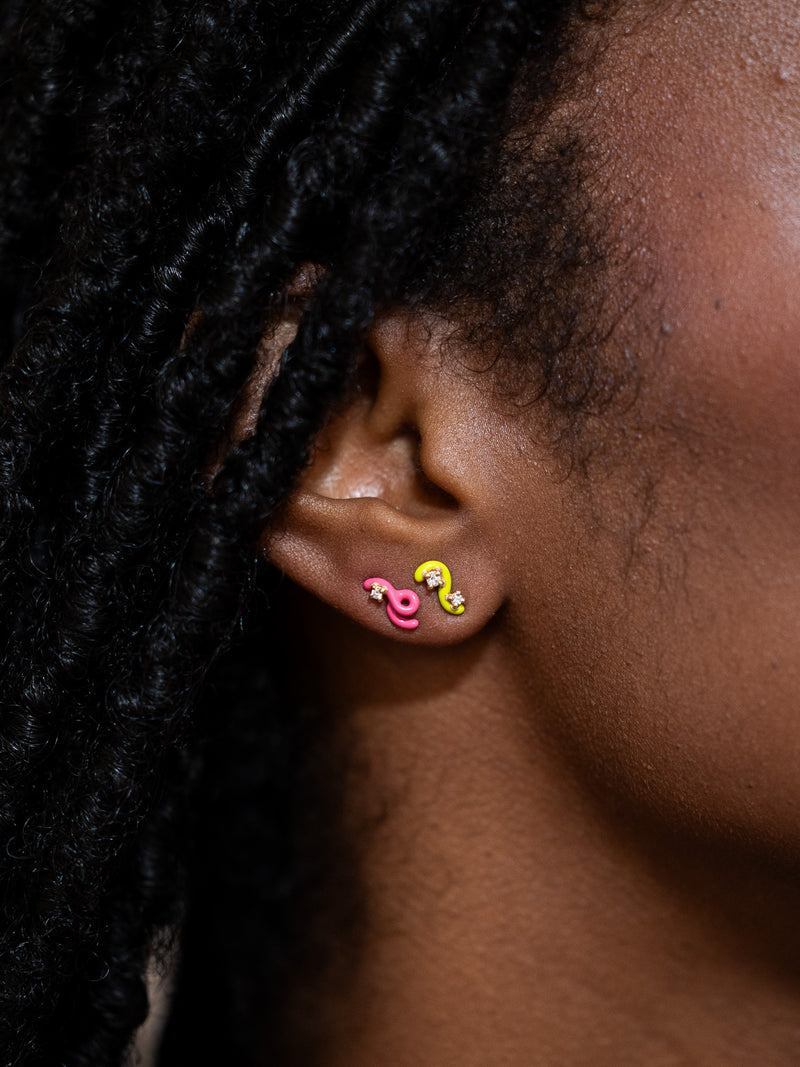 Mini Loop Earring in Azalea