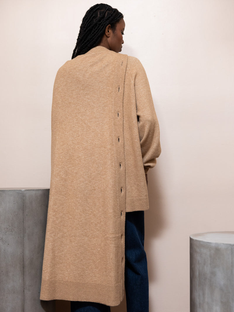 Camel Hair Knit Cape