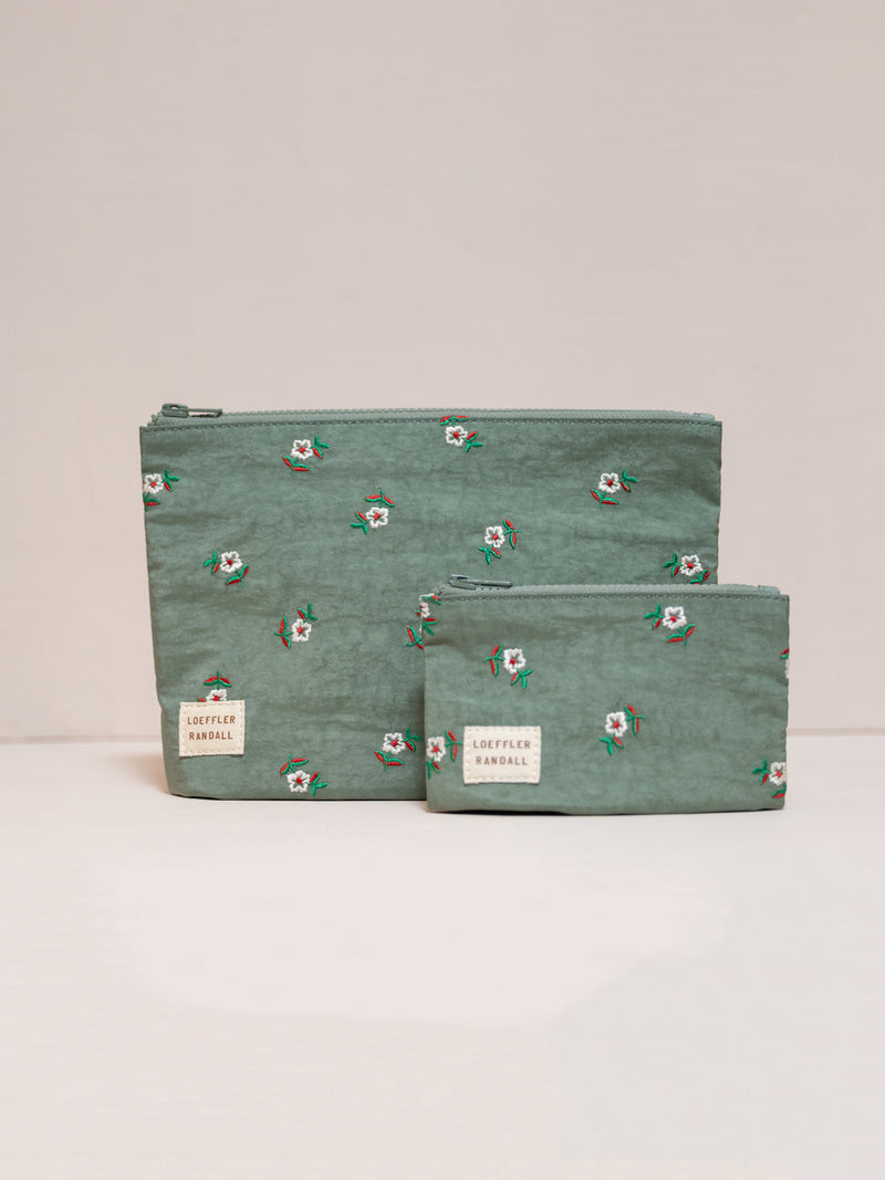 Tracy Pouch Set in Sage Floral