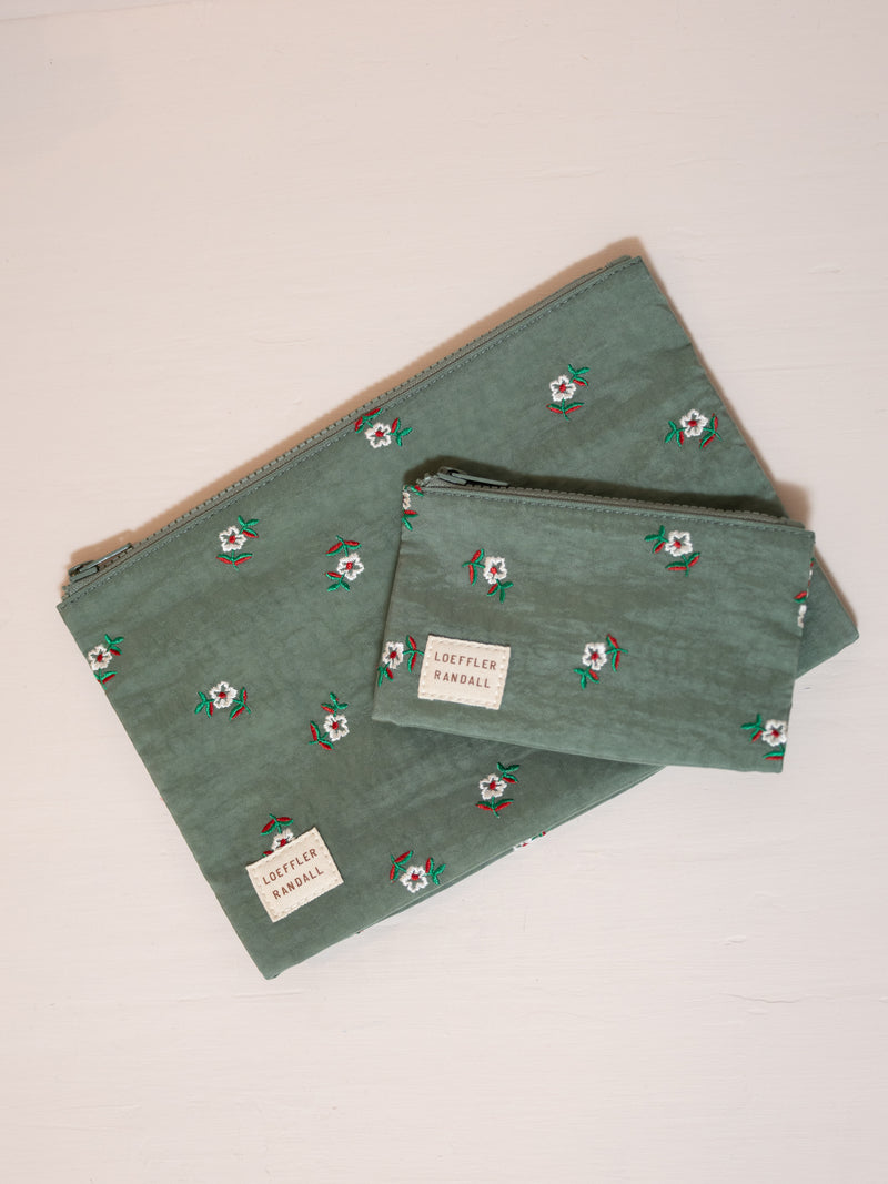 Tracy Pouch Set in Sage Floral