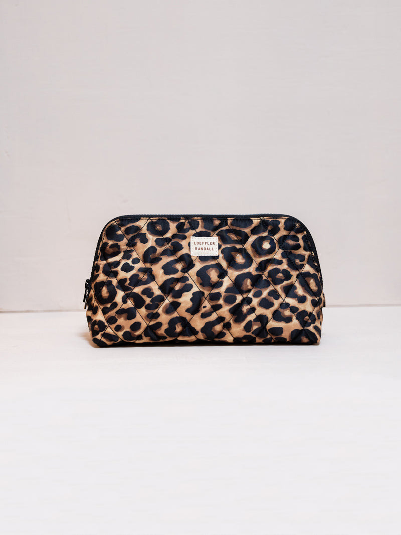 Frances Cosmetic Case in Leopard