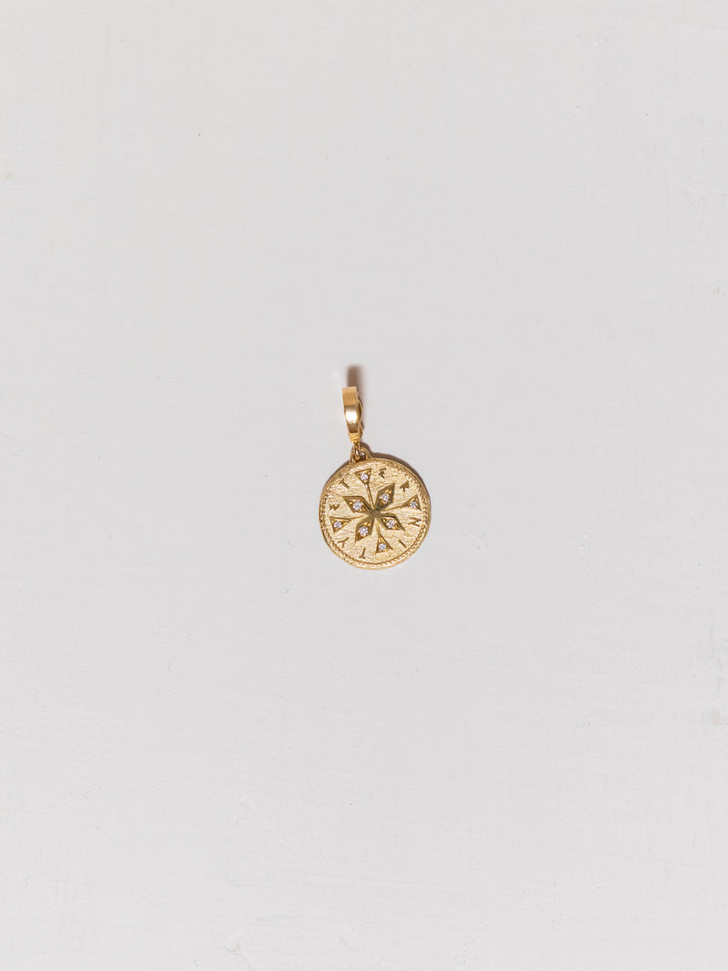 Compass Small Diamond Coin