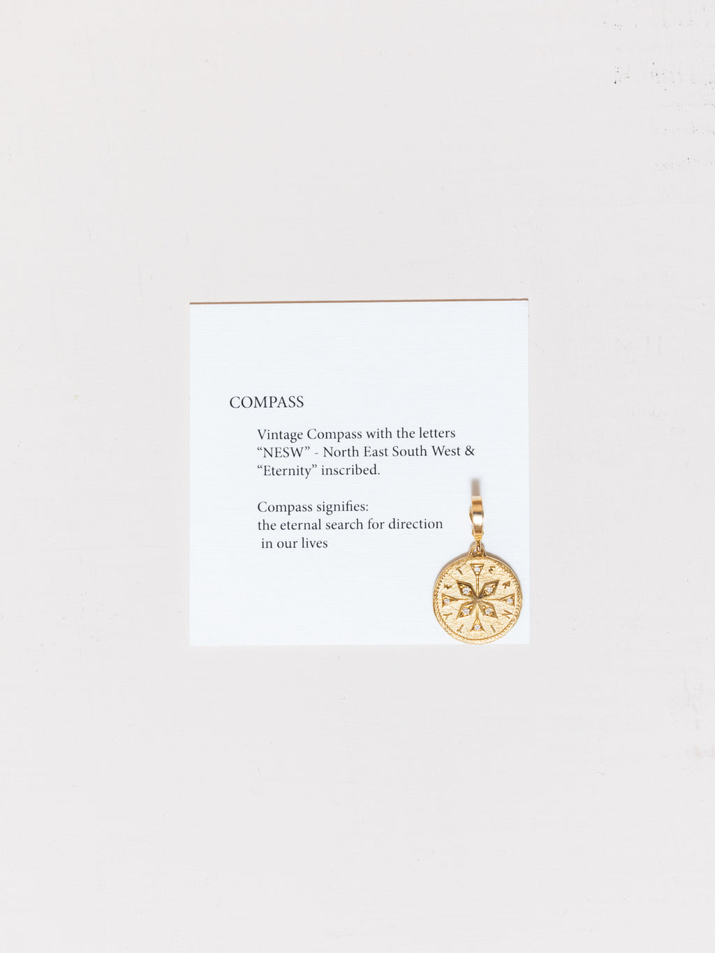 Compass Small Diamond Coin