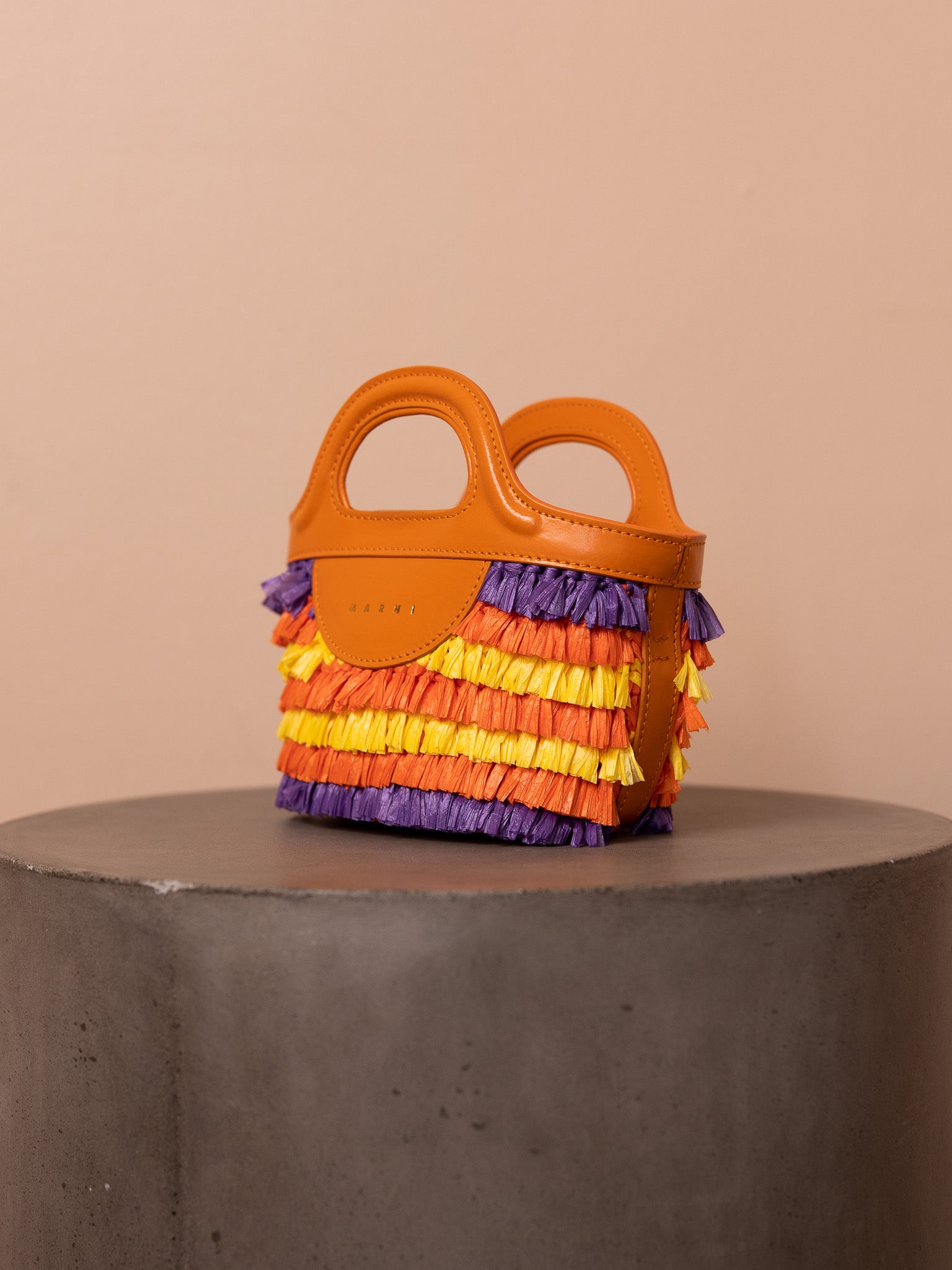 TROPICALIA micro bag in denim and leather